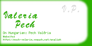 valeria pech business card